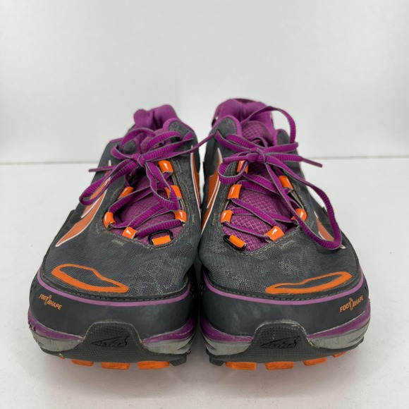 Altra‎ Timp 3 Trail Running Shoes Women's Size 10.5 W Wide Gray Orange Zero Drop - Picture 4 of 10